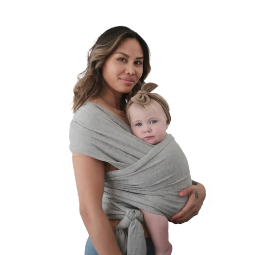 mushie_baby_wrap__grey_me_1.webp Mushie Baby Wrap - Grey Melange