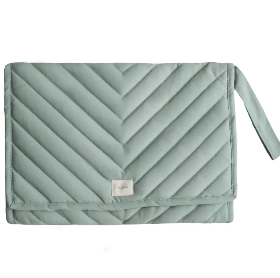 mushie_changing_pad__roma_0.webp Mushie Changing Pad - Roman Green