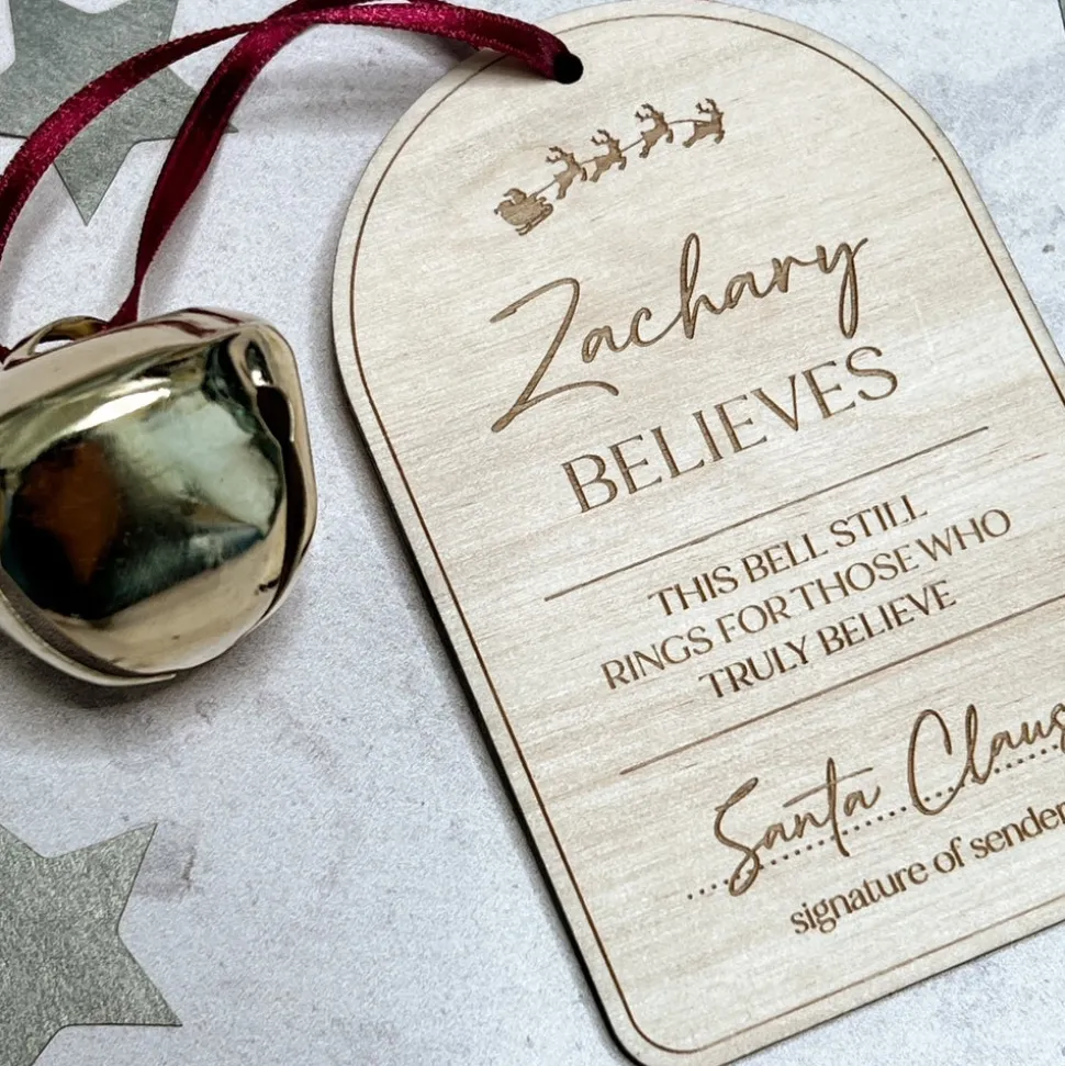 personalised_believe_bell_1.webp Personalised 'Believe' Bell & Tag - New Design for '23