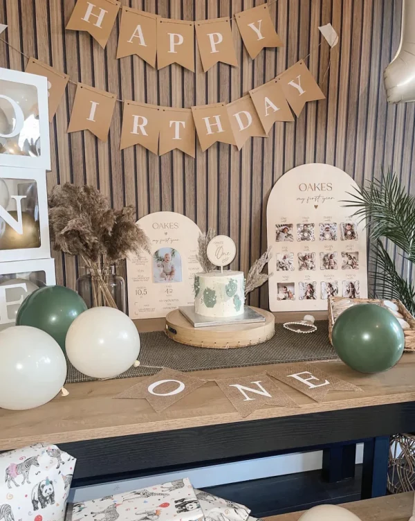 Personalised 'My First Year' Memory Board with Photo