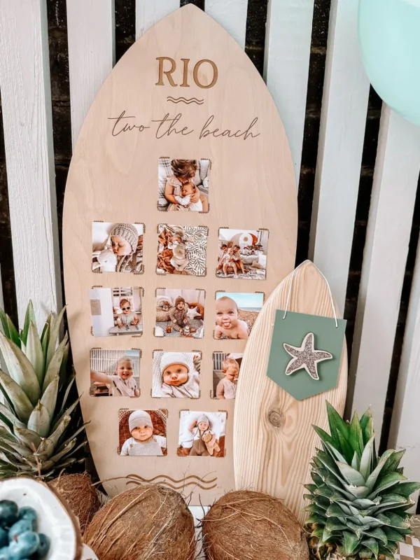 Personalised Photo Board - Surf Board Design