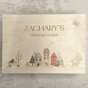 Personalised Printed Christmas Eve Box - Lift off lid