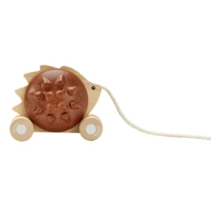 Plan Toys Pull-Along Hedgehog - Brown