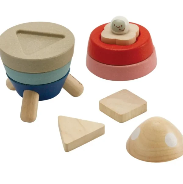Plan Toys Stacking Rocket - Orchard
