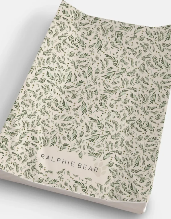Ralphie Bear Anti-Roll Wedge Baby Changing Mat - Willow