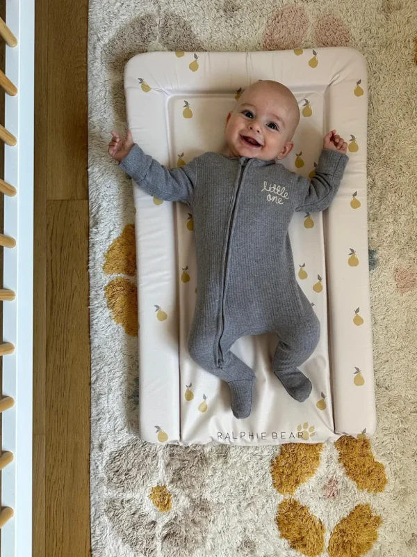 Ralphie Bear Table Changing Mat - Pears