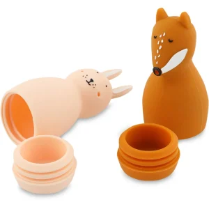 Trixie Squeezy Animals Bath Toys - Mrs. Rabbit & Mr. Fox
