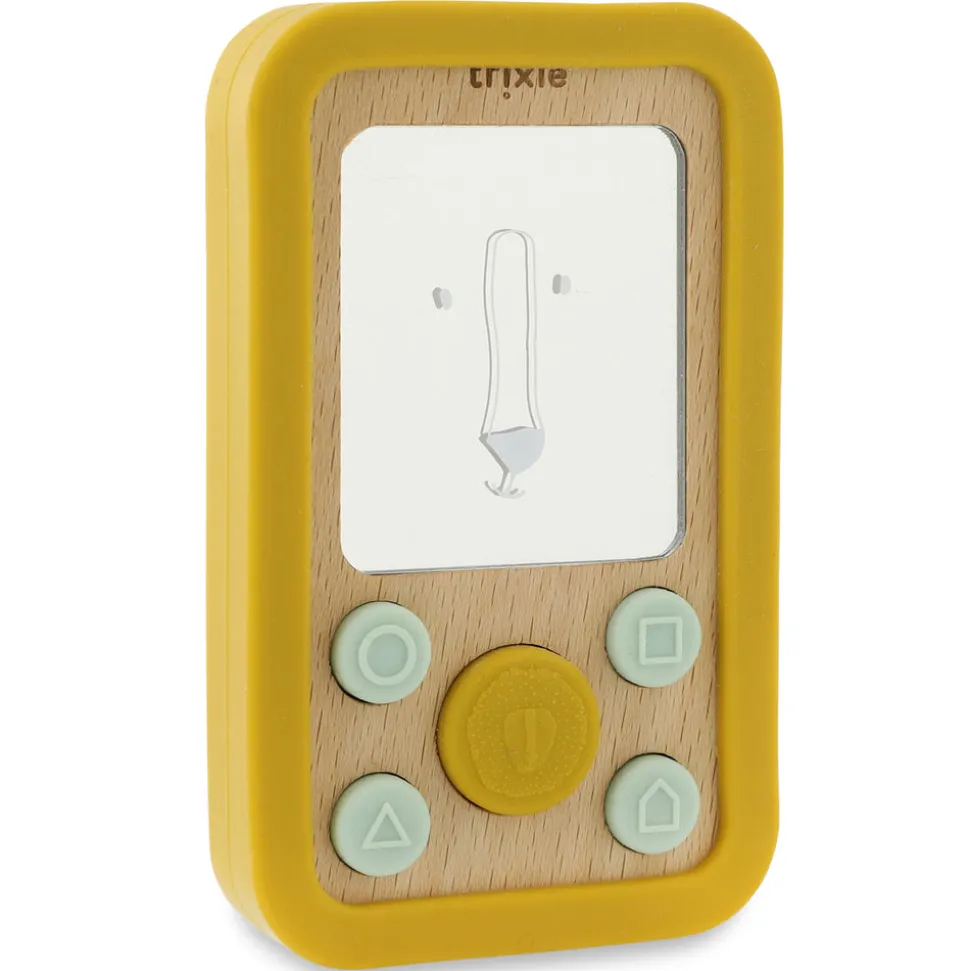 trixie_wooden_silicone_ba_0-3.webp Trixie Wooden Silicone Baby Phone - Mr. Lion