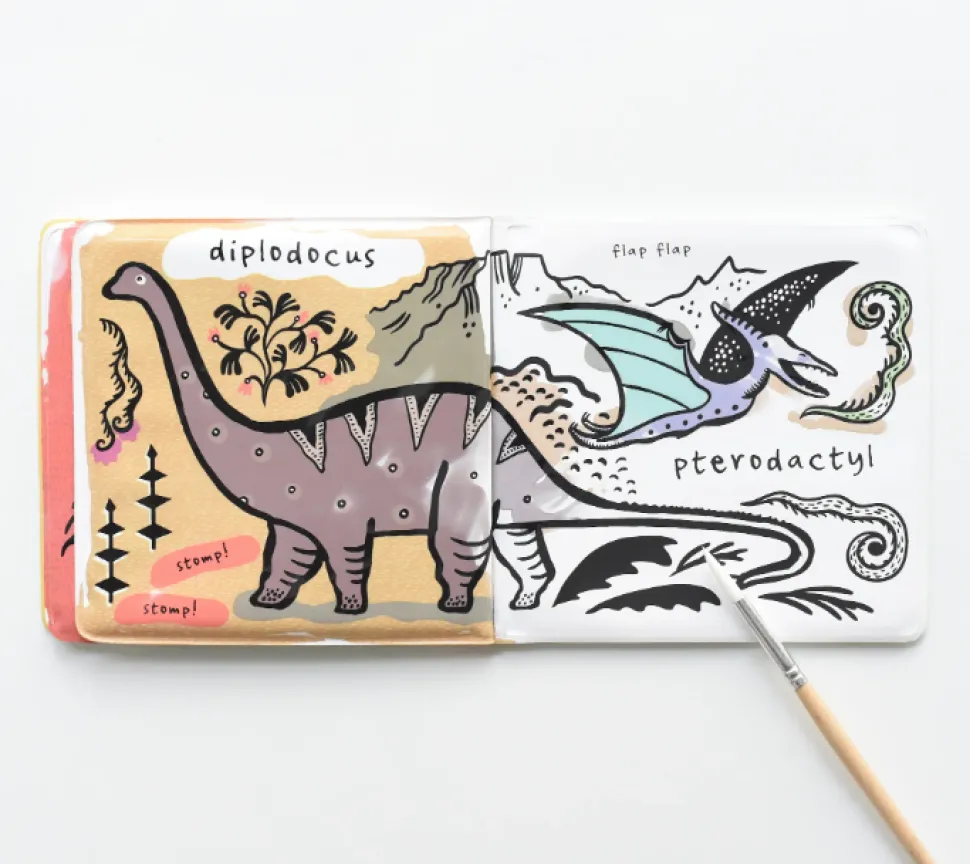 wee_gallery_bath_book__wh_1-3.webp Wee Gallery Bath Book - Who Loves Dinosaurs?