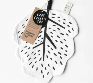 Wee Gallery Organic Crinkle Toy - Leaf