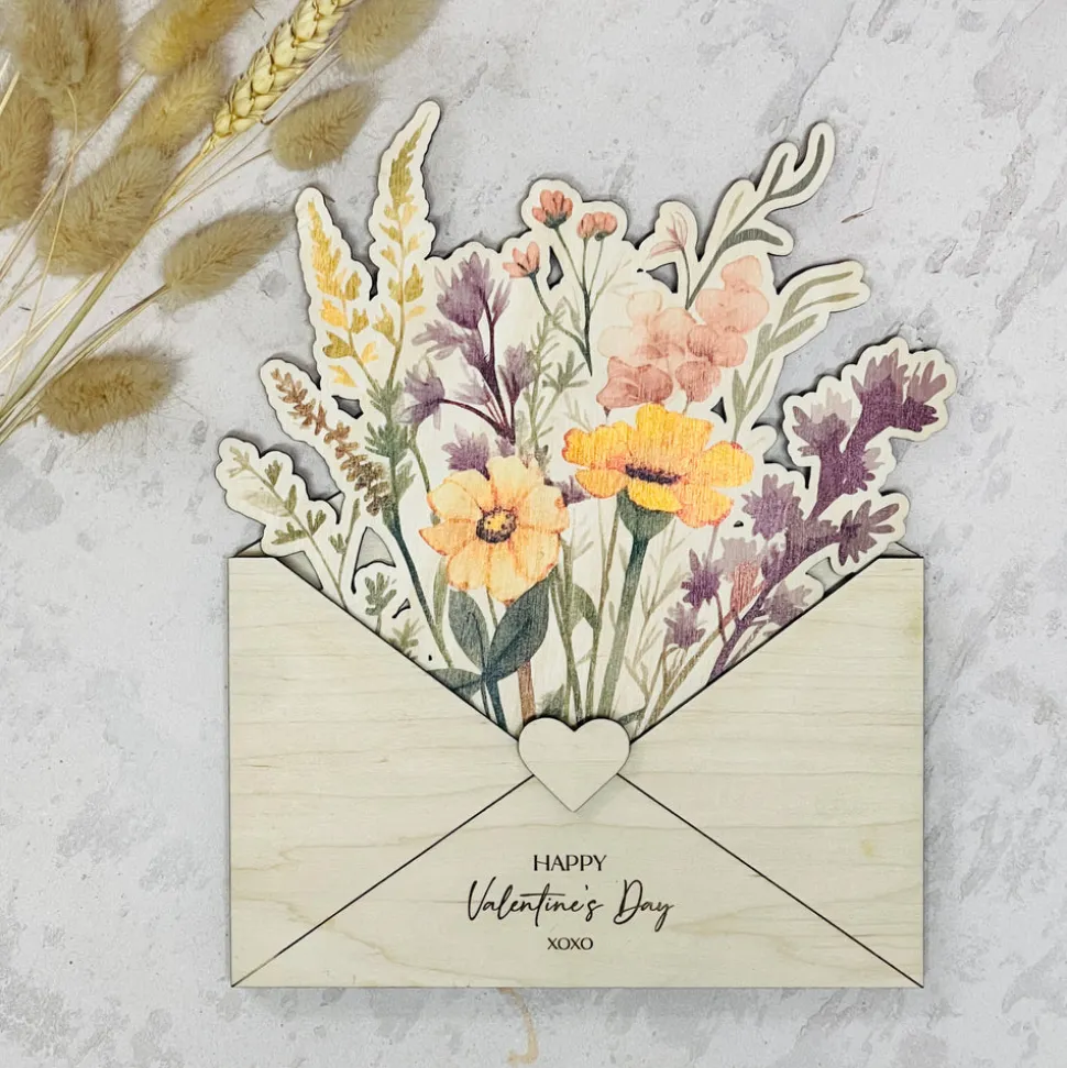 wooden_envelope_with_prin_2.webp Wooden Envelope with Printed Flowers - Large Bouquet